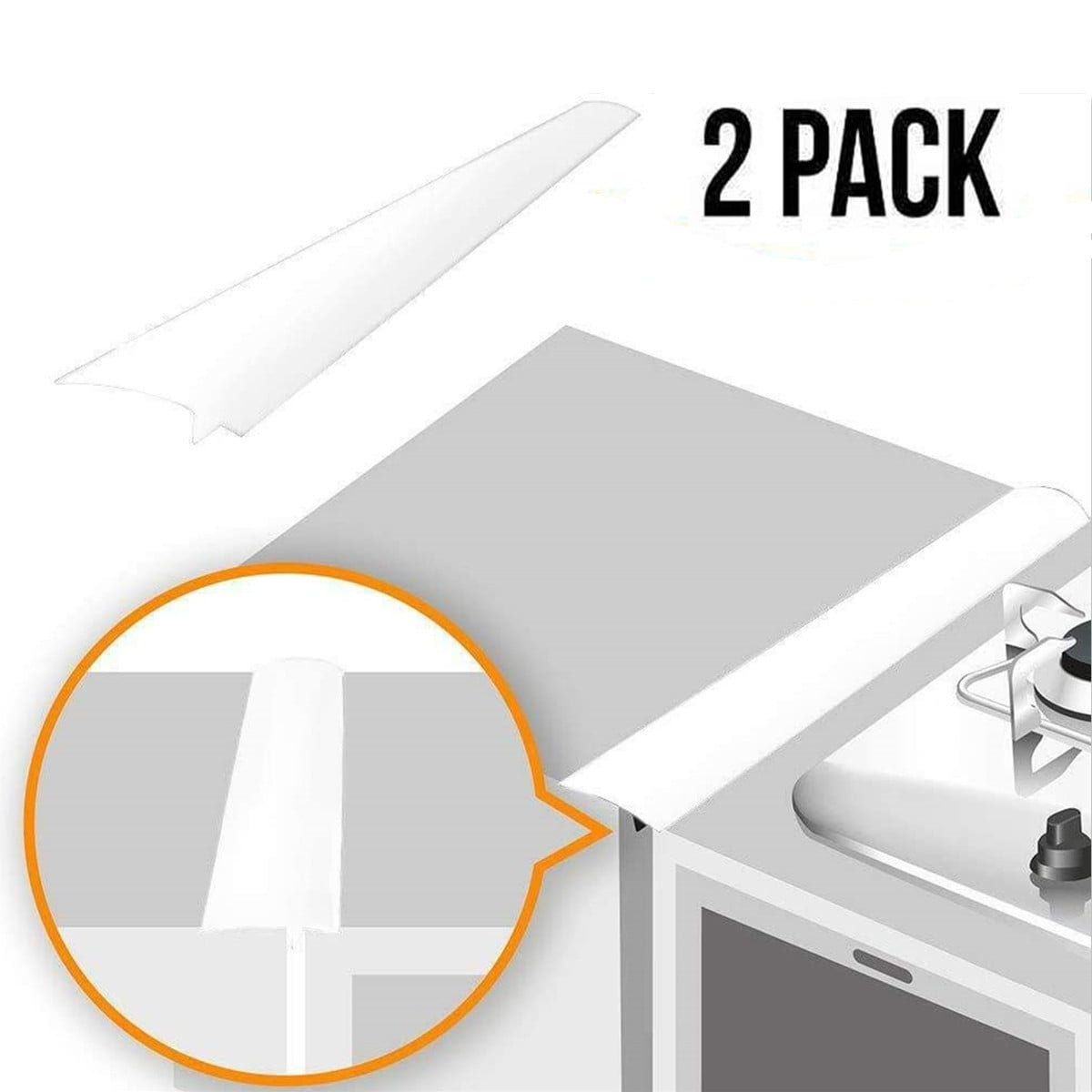 1/2 Pack 25'' Silicone Stove Gap Covers Heat Resistant Oven Gap Filler