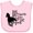 AD-Pink, variant on Inktastic Live Like Someone Left the Gate Open Horse Silhouette Boys or Girls Baby Bib