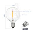 thumbnail image 3 of AC230V Globe LED G40 Bulb Lamp 25 Pack E12 Base Socket Holder IP44 Resistencia al agua Blanco cálido Tomshoo Bulbo llevado, 3 of 7
