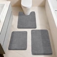 thumbnail image 7 of Bath Rugs for Bathroom Extra Thick - Anti-Slip Bath Mats Soft Plush Yarn Shaggy 100% Strong Mirco Polyeste Mat Living Room Bedroom Mat Floor Water Absorbent(Dark Grey,24x48 - Inches), 7 of 7