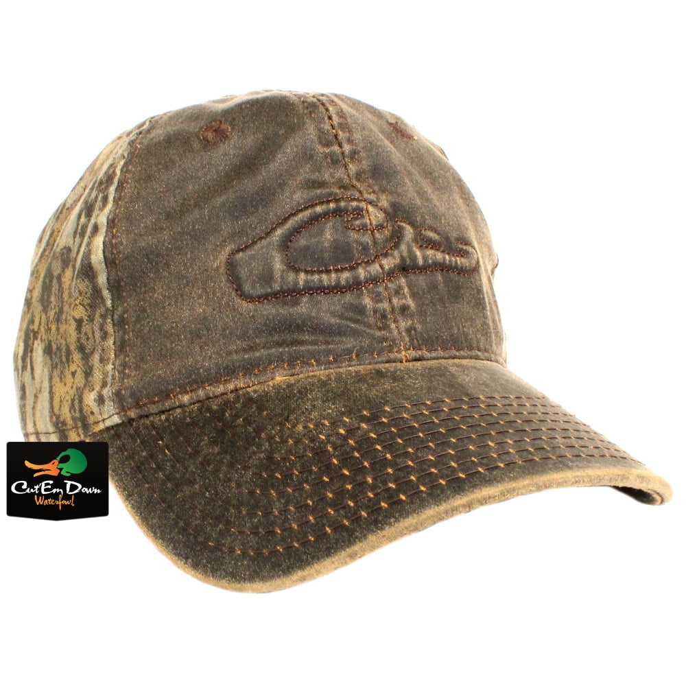 DRAKE WATERFOWL 6 PANEL COTTON CAMO LOGO HAT WITH WAX FRONT Walmart