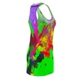 thumbnail image 4 of Women's Cut & Sew Racerback Dress (AOP) Flamin' Neon, 4 of 7