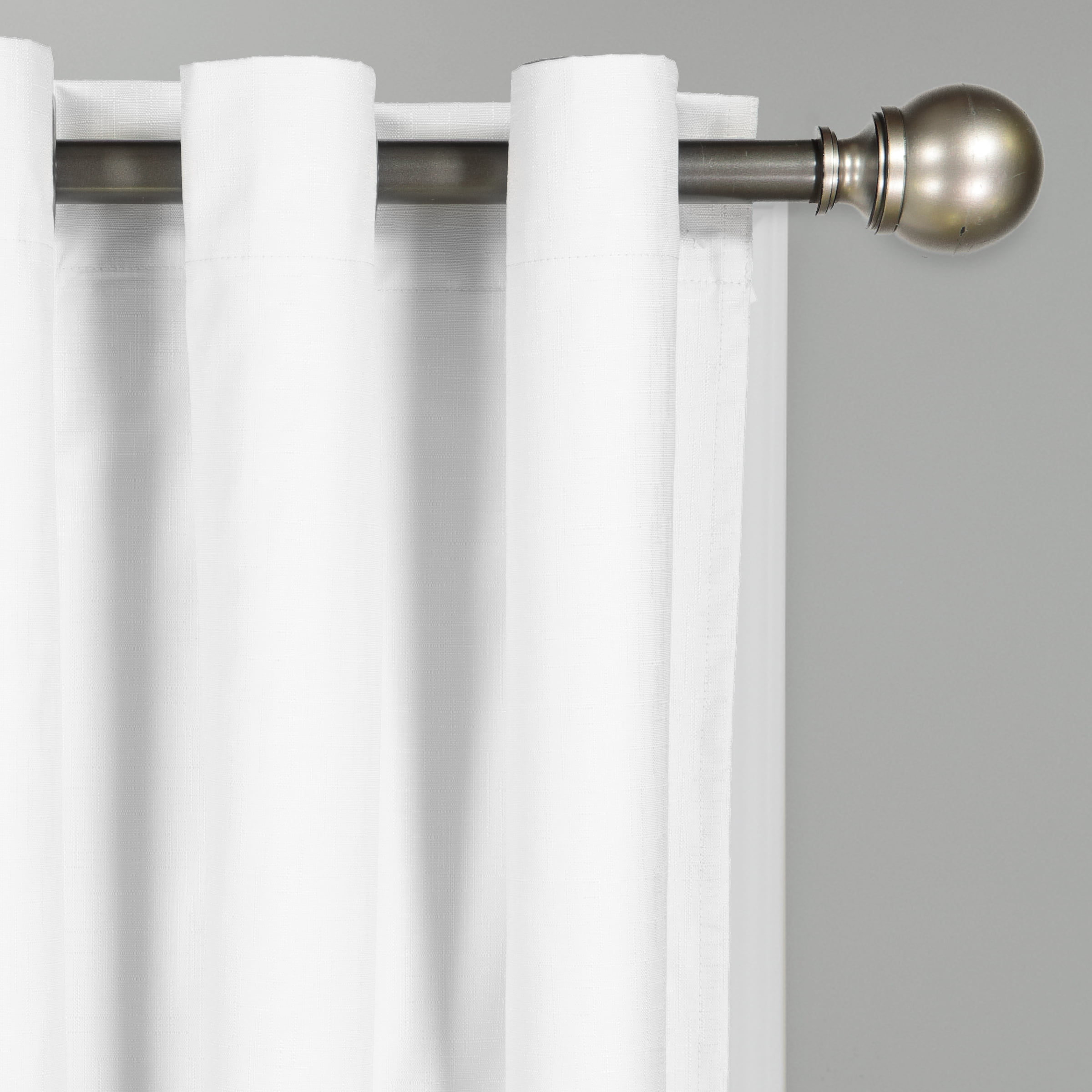 Eclipse Dayton Solid White Blackout Grommet Single Curtain Panel, 42" x 63"