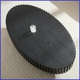 thumbnail image 5 of 43.7” Oval Black Coffee Table – Space-Saving MDF Pedestal for Living Room, Easy to Clean, 5 of 10
