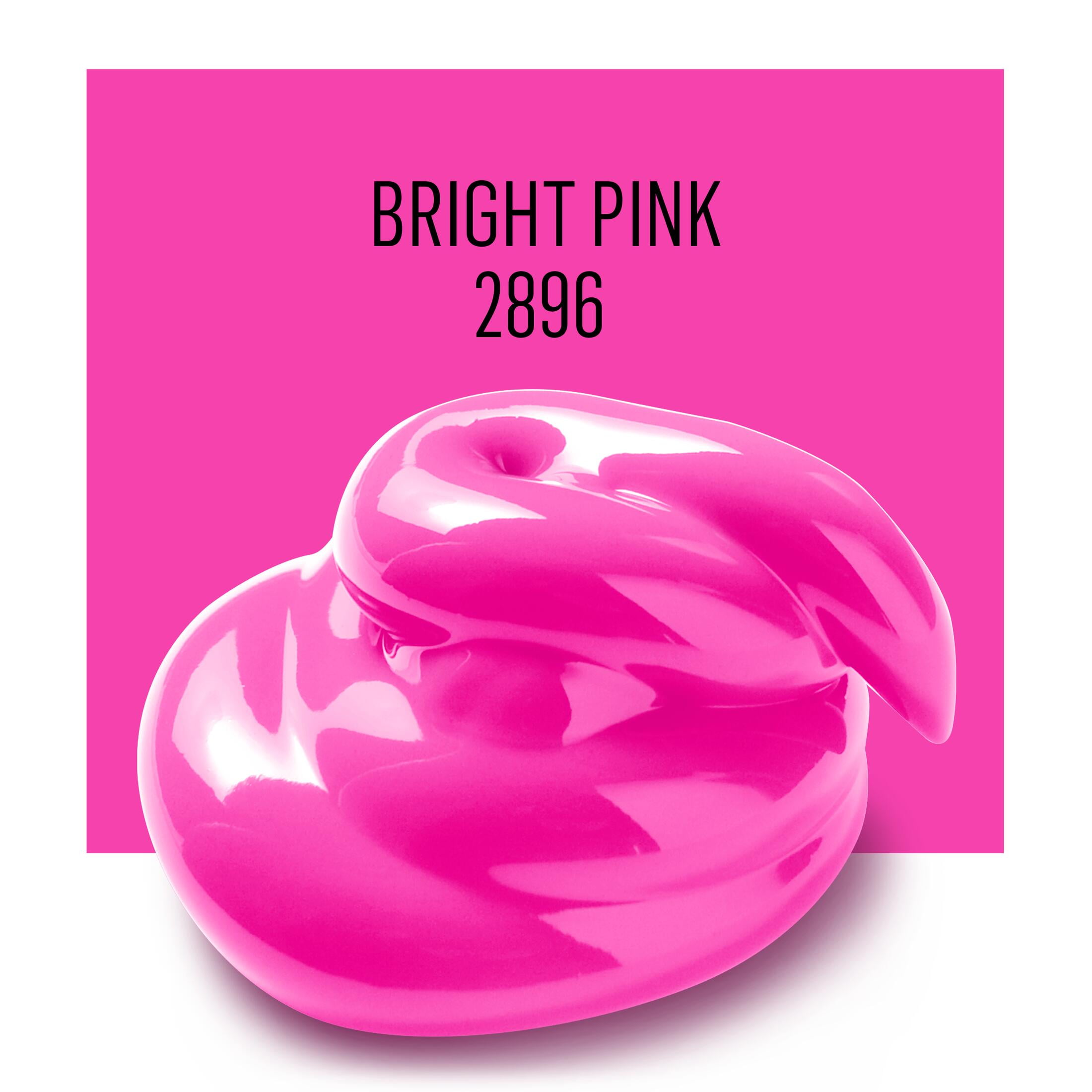 FolkArt Multi-Surface Acrylic Craft Paint, Satin Finish, Bright Pink, 2 fl oz