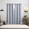 thumbnail image 6 of Sun Zero Serenity 2-pack Abstract Magnetic Closure 100% Blackout Grommet Curtain Panel Pair, 36"W x 84"L, Light Blue, 6 of 8