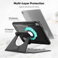 thumbnail image 4 of for iPad 10th Gen/11th Gen (2022/2025) 10.9 inchDetachable Magnetic Case with Sleep/Wake, Multi-Angle Stand, Shockproof TPE+PC Protection - Black, 4 of 7