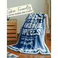 thumbnail image 3 of Boss Gifts from Employees, Bed Flannel Plush Blankets (50"x 60") Christmas Office Gift Idea for Men and Women on Boss Day, Birthday, Appreciation, Retirement, Proud Boss-Blue ( Fuzzy Thick Version), 3 of 5