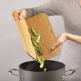 thumbnail image 3 of Joseph Joseph Chop2Pot Folding Chopping Board, Bamboo, Large - Brown, 3 of 3