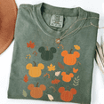 thumbnail image 3 of MoodThreads Studio Unisex Cute Pumpkin Fall Autumn Halloween Cozy Season Garment-Dyed Graphic Tee, 3 of 7