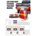 thumbnail image 3 of Wireless Trailer Lights Magnetic Towing, Rechargeable LED Tail Light Kit for Tow Truck, LED Square Burger Light Magnetic Fixed Non-lost Wires Rope, Waterproof for Boats Caravans (B), 3 of 10