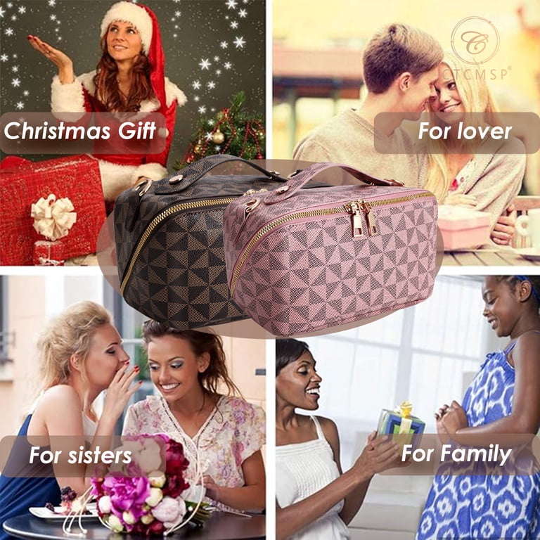 crossbody cosmetic travel bag Stowaway Toiletry Case our Travel bag adds a unique element to your life !! Travel Makeup Bag,2 in 1