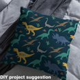 thumbnail image 3 of Dino Fabric By The Yard,Dinosaur Upholstery Fabric,Cute Wildlife Animals Decorative Fabric,Cartoon Cactus Desert Indoor Outdoor Fabric,Yellow Green Gray Pink,3 Yards, 3 of 5