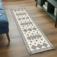 thumbnail image 3 of Boho Geometric 2'x6' Runner Rugs for Hallway Kitchen Bedside Non Slip Washable, Simple Farmhouse Nation Abstract Motifs Entryway Rug Runners with Rubber Backing, Long Carpet Runner for Laundry Room, 3 of 8