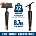 thumbnail image 5 of Mount-It! Projector Stand | Adjustable DJ Laptop Stand with Height and Tilt Adjustment | Black, 5 of 9