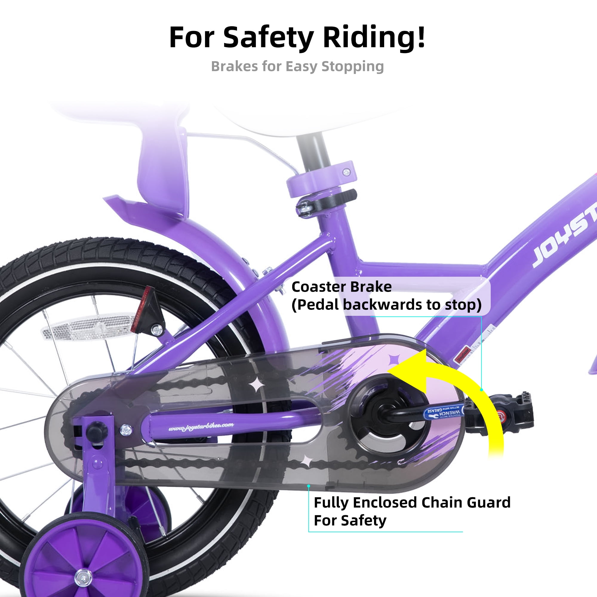 JOYSTAR Keano 14 inch Kids Bike for Girls, Children Bicycle in Purple