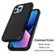 thumbnail image 6 of MOHEYO Shockproof Case Protective Heavy Duty Dual Layer Cover Compatible with Apple iPhone 14 Plus - Black, 6 of 9