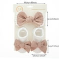 thumbnail image 3 of Baby Bow Headband Newborn Sock Set Elastic Baby Essentials Girls 0-12Months, 3 of 5