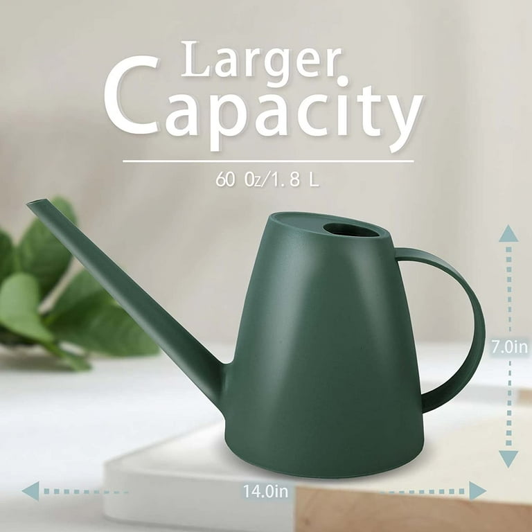 Watering Can for Indoor Plants, Small Watering Cans for House Plant Garden  Flower, Long Spout Water Can for Outdoor Watering Plants 1.8L 60oz 1/2 ...