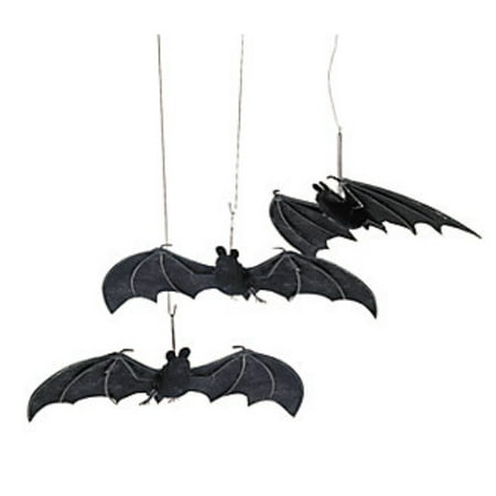 Set of 3 Fabric Hanging Bats Halloween Party Decorations