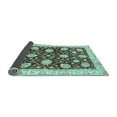 thumbnail image 2 of Ahgly Company Indoor Rectangle Oriental Light Blue Traditional Area Rugs, 2' x 5', 2 of 4