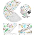 thumbnail image 5 of FMSHPON Happy Easter Day Eggs Xmas Christmas Tree Skirt Stand Mat for Holiday Party Decoration Indoor Outdoor 48 inches, 5 of 6