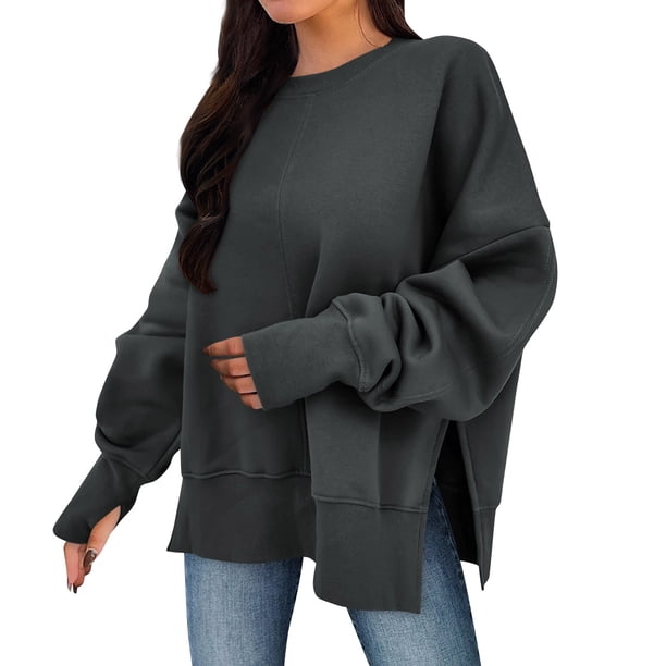 Women's Oversized Crewneck Sweatshirt Casual Loose Fit Long Sleeve Pullover Top for Fall and Winter