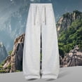 thumbnail image 2 of YUELONGHU Adult Men Casual Pants Men Cargo Pants with Pockets Casual Joggers Pants with Jacquard Pattern Loose Fit Streetwear Trousers for Teenagers and Young Adults Comfortable Everyday Wear, 2 of 4