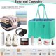 thumbnail image 5 of Bolso Playero Tipo Tote QOGiR Neopreno VERDE CLARO Y AZUL Talla Extra Grande, 5 of 7