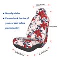 thumbnail image 3 of Balery Lilies Flowers Pattern Car Seat Cover - Soft & Breathable Front Premium Covers with Non-Slip Protector Fits Most Automotive, Vans, SUVs, Trucks - 1 Unit, 3 of 5