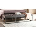 thumbnail image 3 of Serta at Home Danes Tufted Bedroom Bench in Midnight Charcoal, 3 of 8