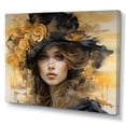thumbnail image 2 of Designart "Glam Gilded gracefulness Woman Portrait II" Fashion Wall Decor, 2 of 5
