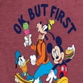 thumbnail image 3 of Mickey & Friends - Ok, But First Snacks - Women's Short Sleeve Graphic T-Shirt, 3 of 5
