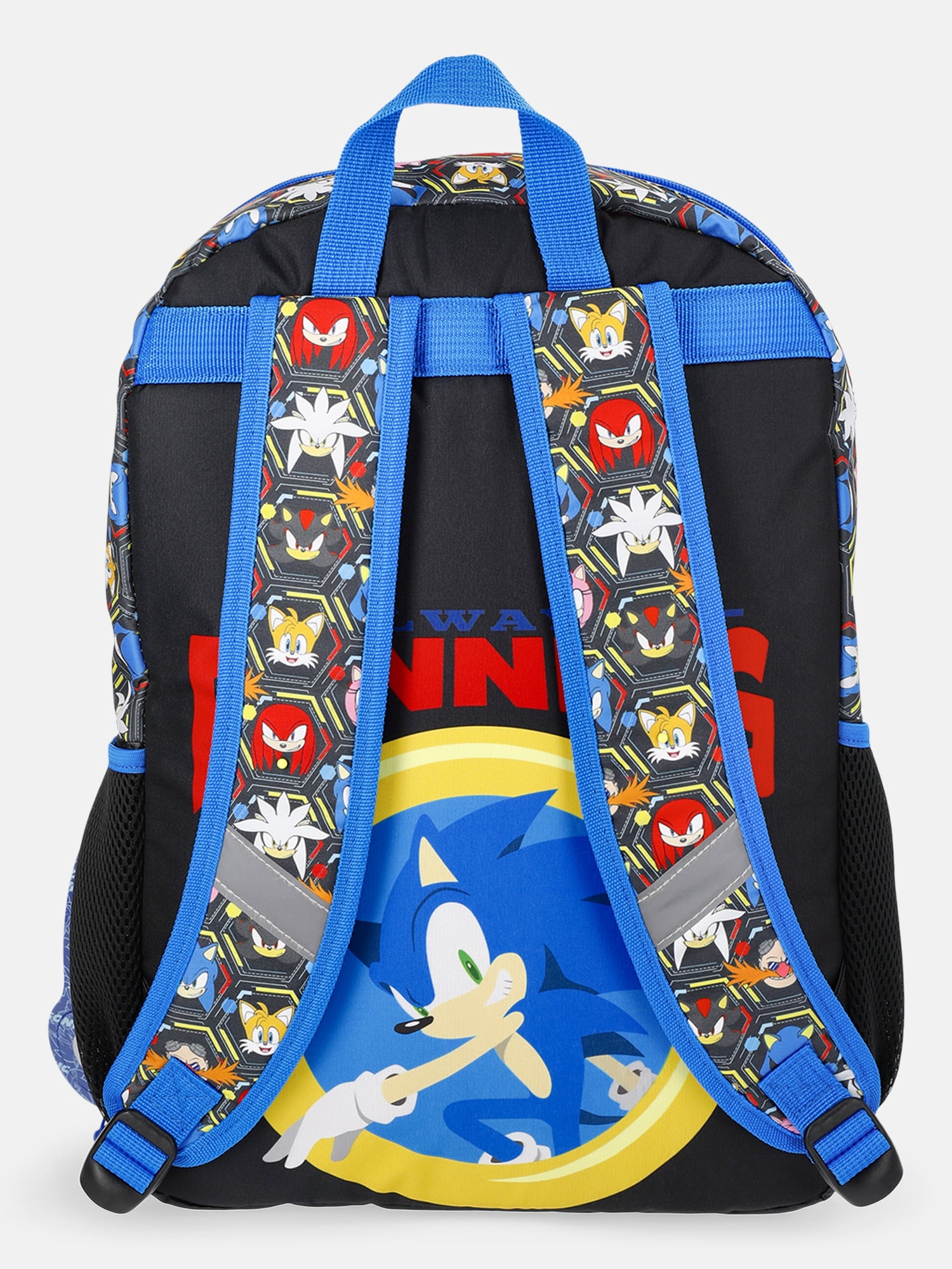 Sonic the Hedgehog 17" Backpack, Lunch Tote and Headphones Set, 3-Piece, Blue