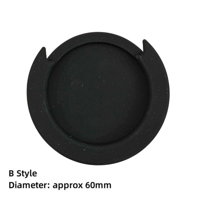 Silicone Acoustique Classique Guitare Cache-Trou Réduction de Bruit Taille Complète Noir Style B 60mm Shenzhuyue