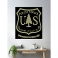 thumbnail image 2 of Us Forest Service Poster Wall Art, Modern Wall Decor, 8x12 UNFRAMED, 2 of 3