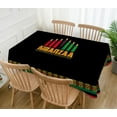 thumbnail image 2 of Kwanzaa Table Cloth Kinara African American Heritage Festival Tablecloth Decoration Kitchen Dining Room Home Table Cover-60×84inch, 2 of 5