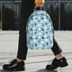 thumbnail image 2 of Easygdp Black White Gray Rabbit Mochila Ligera de 15 Pulgadas para Estudiantes, Mochila Cómoda para la Escuela y Viajes, Correas Ajustables, 2 of 6