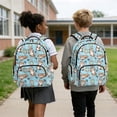 thumbnail image 2 of Bulopur Otter Print Kids Backpack Set 4 Pcs Breathable Durable Kids School Bag with Lunch Box, Pencil Case and Water Bottle Cover for Ocean Theme Kids, 2 of 7