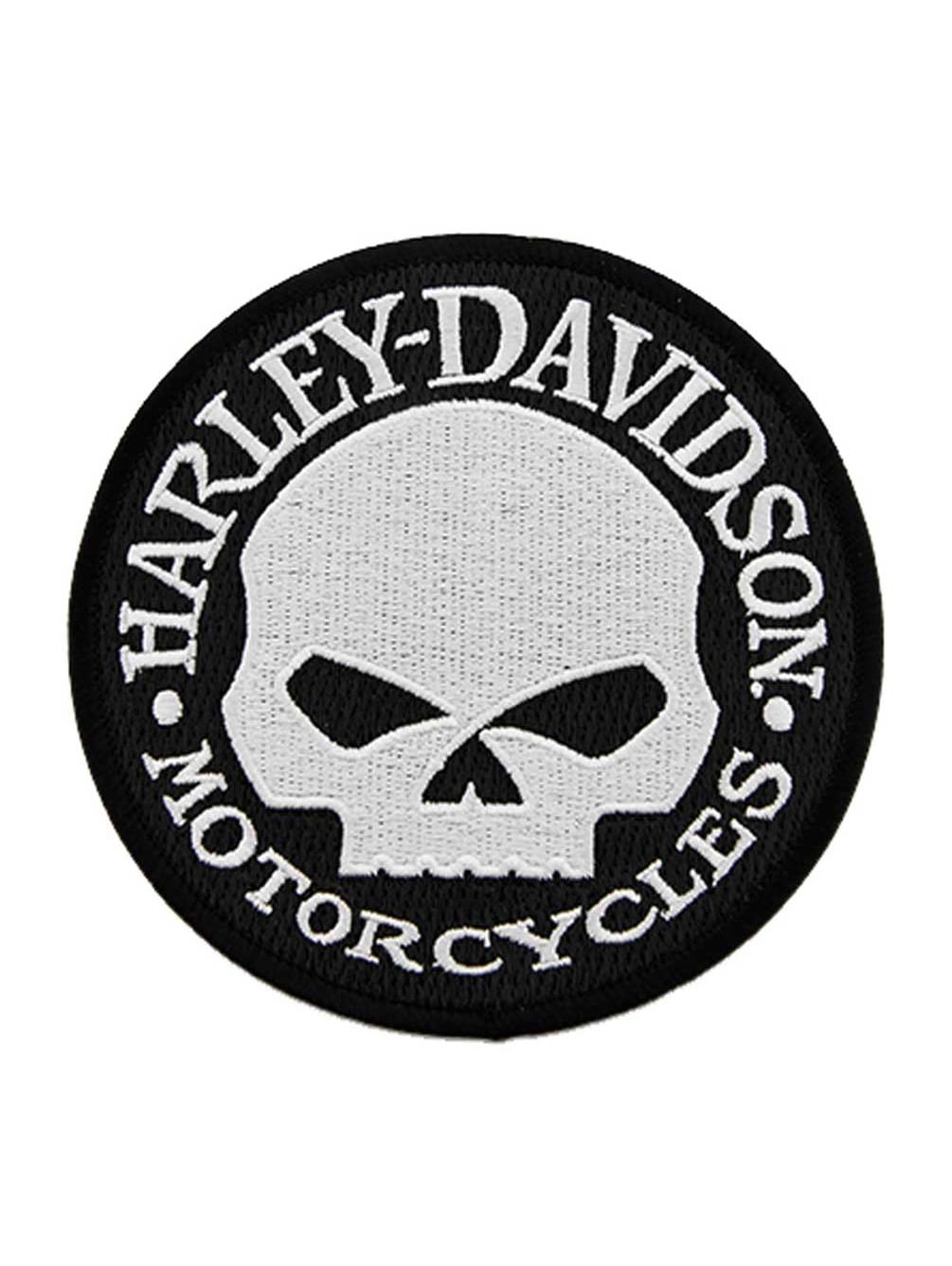 Patch (écusson) Brodé Harley-Davidson Street Glide - Dimensions 4" (environ 10,2 X 5,1 Cm) - Couleurs Noir Et Orange - 8