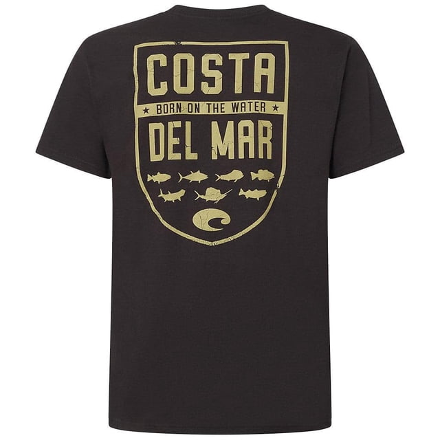 Camisa Costa Del Mar Species Shield Black para hombre