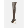 thumbnail image 3 of Brandy Faux Leather Over The Knee High Heeled Boots, 3 of 11