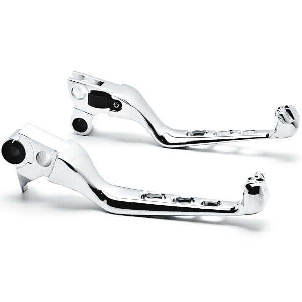 Krator Chrome Skull Motorcycle Hand Levers Front Controls Compatible