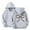 Grey, variant on Mercatoo Hoodies for Girls Bow Graphic Oversized Leopard Hooded Sweatshirt Long Sleeve Cute Trendy Casual Pullover Tops