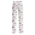thumbnail image 6 of Valentine's Day Print Pants for Women Casual Love Heart Lounge Pants Loose Fit Fashion Winter Drawstring Elastic Waist Pajama 2026 Pink S, 6 of 7