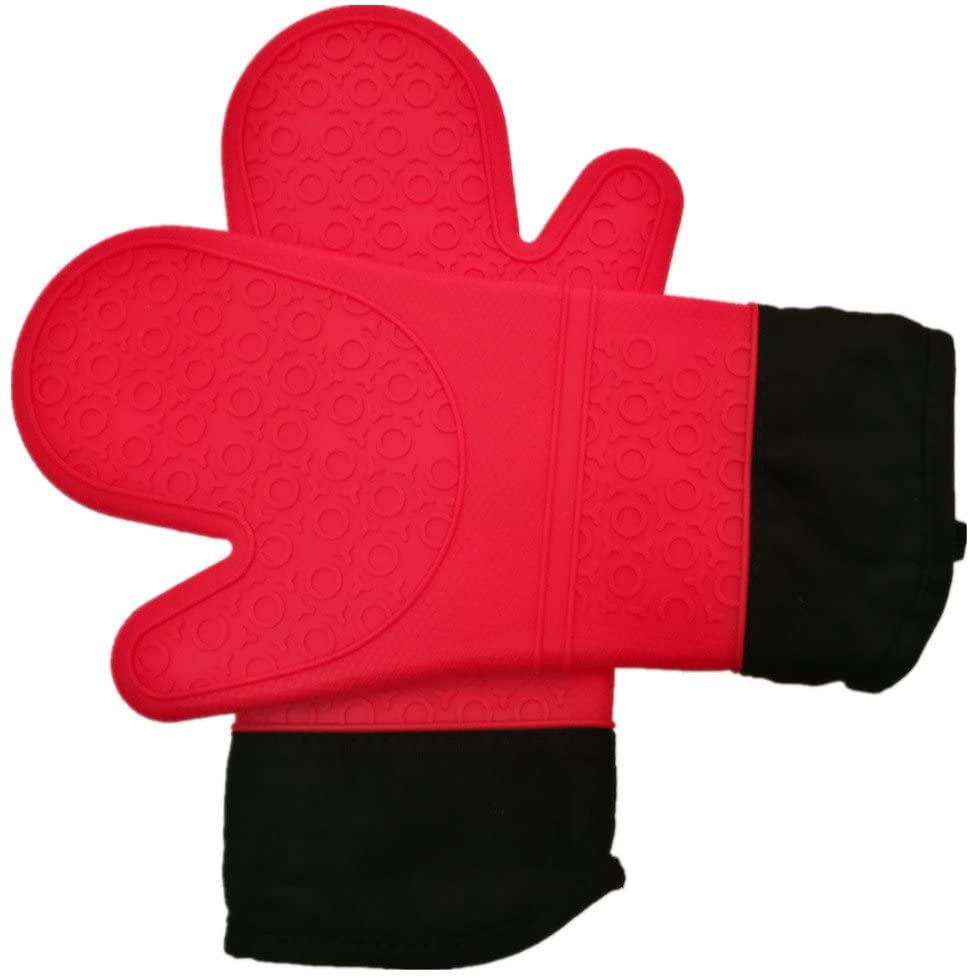 Gant De Barbecue Résistant à La Chaleur 500°C - Silicone Isolant - Pour Gril, Four, Cuisson - Lavable En Machine - 5