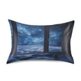 thumbnail image 7 of Yayeee Pillowcase Standard Size Set of 2 Satin Wrinkle Resistant Pillow Case, Window Space, 7 of 7