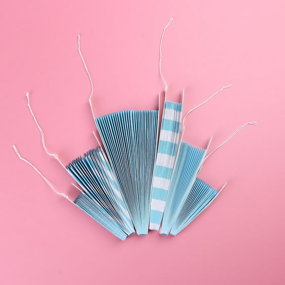 GOOHOCHY 6Pcs Paper Flowers Decor Blue Ecofriendly For Birthday And Wedding