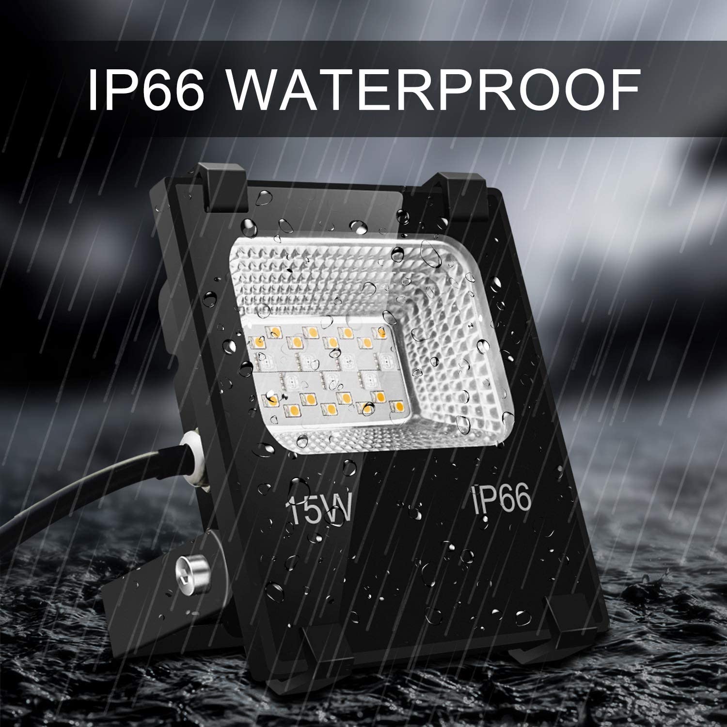 Bluetooth Smart RGB Flood Light APP Controlled Smart Color Changing Light  Waterproof Timing