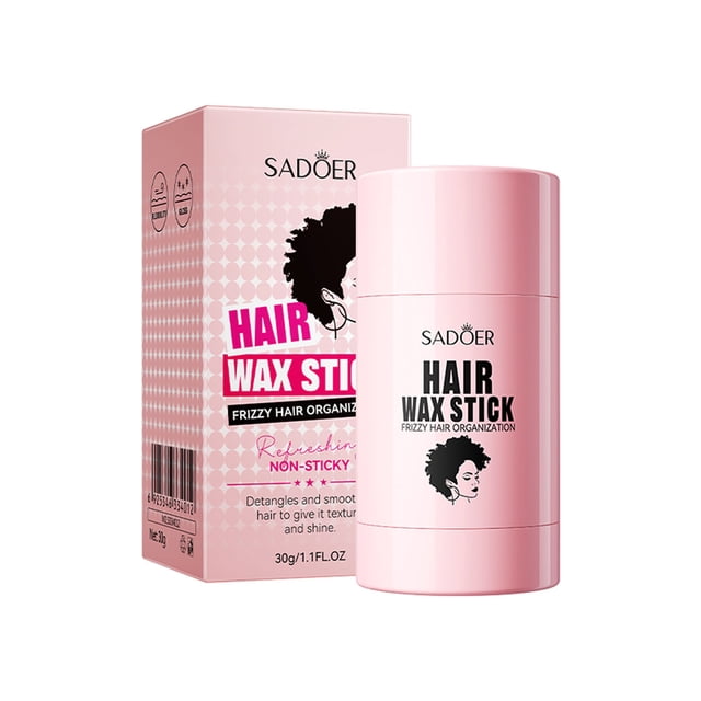 Cera para el cabello en barra, organizador para cabello quebrado y encrespado, no blanquea, pasta para peinar el cabello roto en hombres y mujeres, barras de laca para el cabello